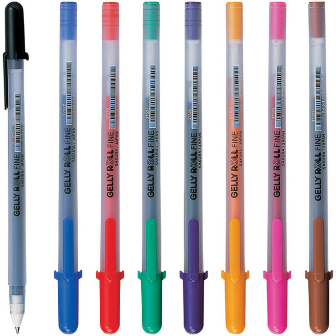 사쿠라 겔리롤 볼펜 파인 화이트 메탈릭 낱색 1타12입 XPGB, 50/화이트 0.5mm