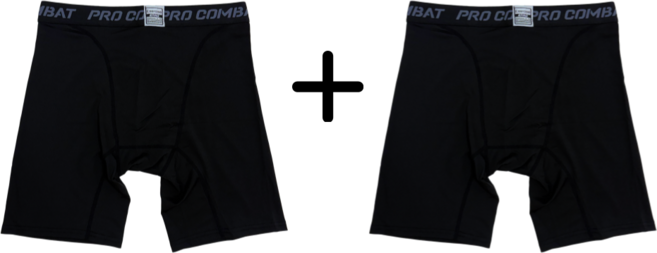 (1+1세트) 4부 반바지 컴프레션 남자 레깅스 런닝 헬스 타이즈