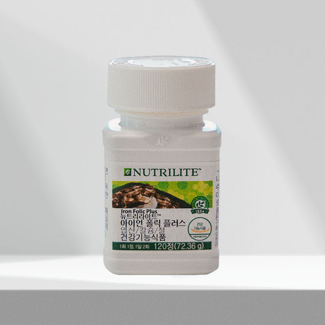뉴트리라이트 아이언폴릭플러스비타민 무기질, 72.36g, 1개