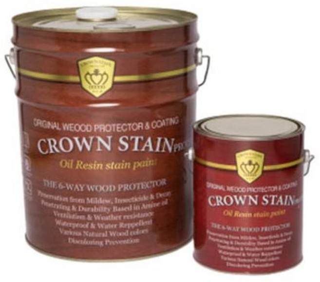 크라운 오일 스테인 각색 16리터 목재 및 마감 도료, 자단, 1개