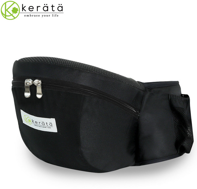 케라타 가성비 Hip Go 3way 아기띠 힙시트 초경량 허리보호대 쿠션 채용, 블랙