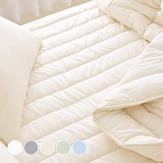 디오프 알러지케어 누빔 침대패드 고정밴드형, 밀크피넛