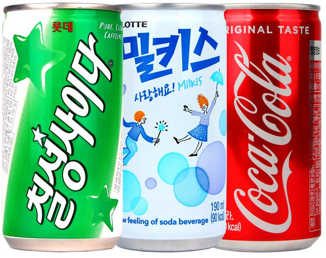 코카콜라 10개 & 밀키스 10개 & 사이다 10개 190ml 총30개 업소용, 30개