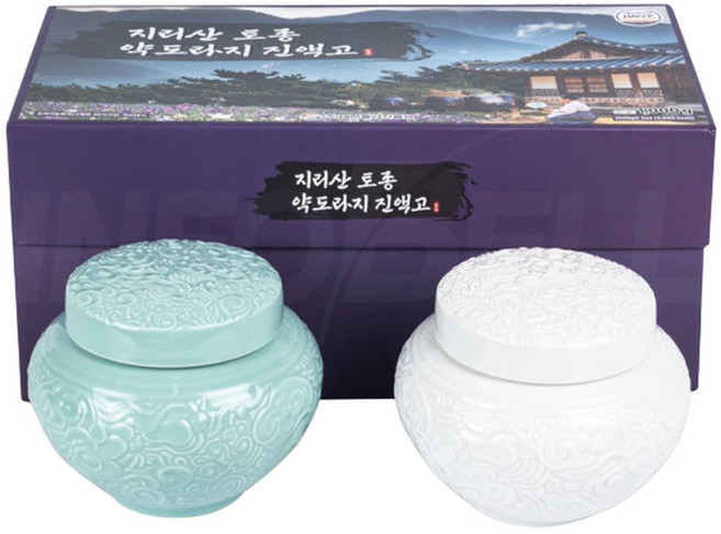 지리산 토종 약도라지 진액고 도라지청 도라지차 도라지 차 청 엑기스 액기스 진액 농축액 단지 2통, 2개, 500g