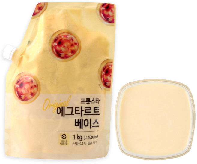 딜라잇가든 에그타르트 베이스, 1kg, 3개
