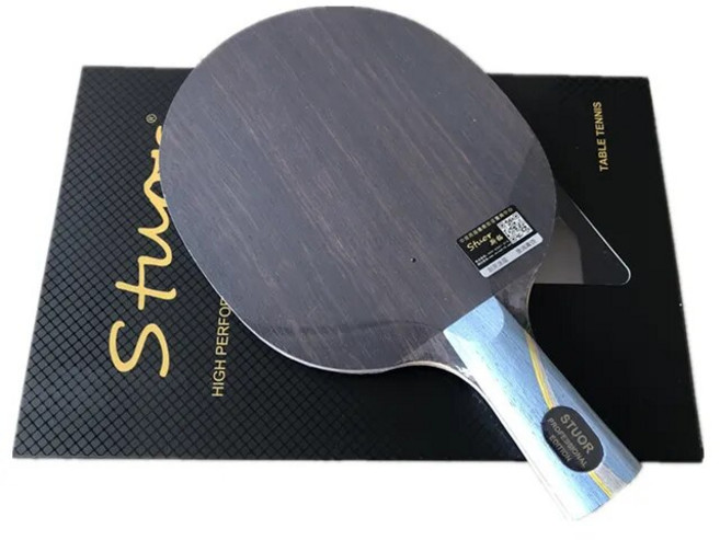 W968-5 탁구 라켓 타구 세트 탁구 라켓 탄소 섬유 탁구 라켓 탁구 용품, 02 short handle CS, 1개