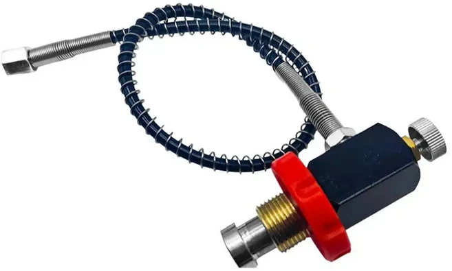 6000Psi 스쿠버 탱크 리필 어댑터 알루미늄 합금 충전 스테이션 다이빙 장비 블루, 01 빠른