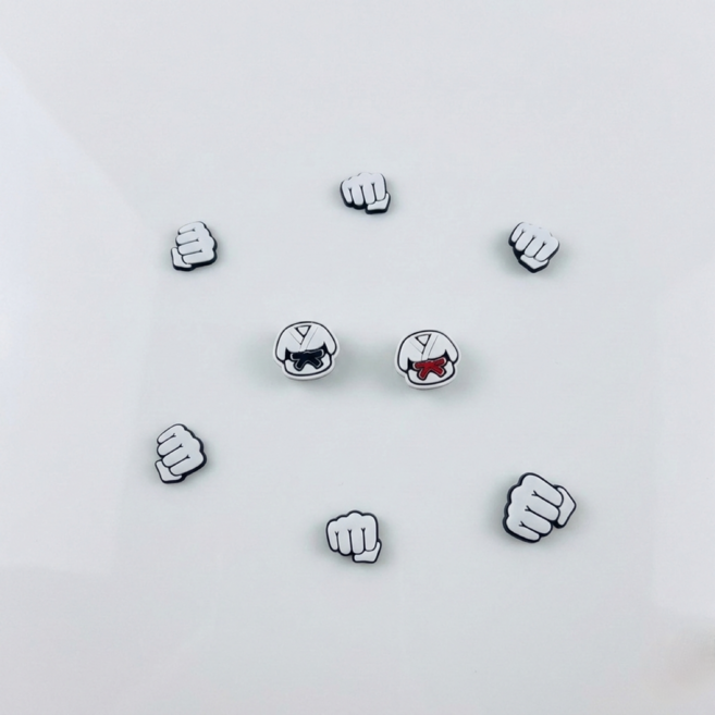 말랑쿵상점 태권도 도복 실내화 참 키링 승급심사 기념선물 2개입