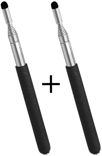 (드림테크)1+1 대형 길이조절 지시봉 펠트 지시봉 교사 지시봉 교육 회의 설명봉 칠판봉 접이식, 2개, 기본