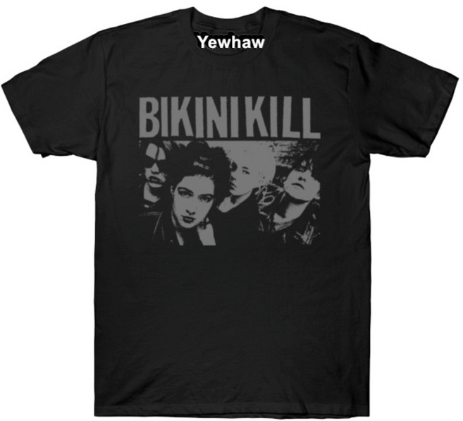 bikini kill fan art desgn 반팔티