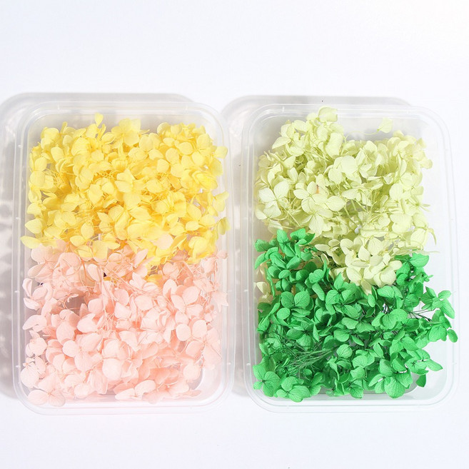 화연양화 수국 4색 세트 미니꽃다발 DIY 공예꽃, 1. 봄