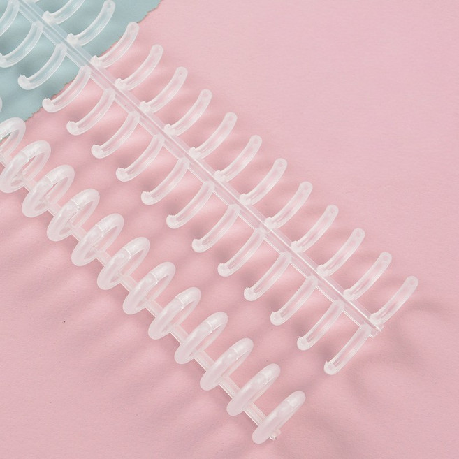 30공 루즈링 제본링 바인더링 셀프, 10개, 투명, 12mm