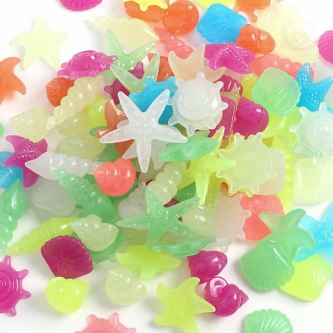 썸데이몰 물방울 야광자갈 100p세트 컬러믹스 지압자갈