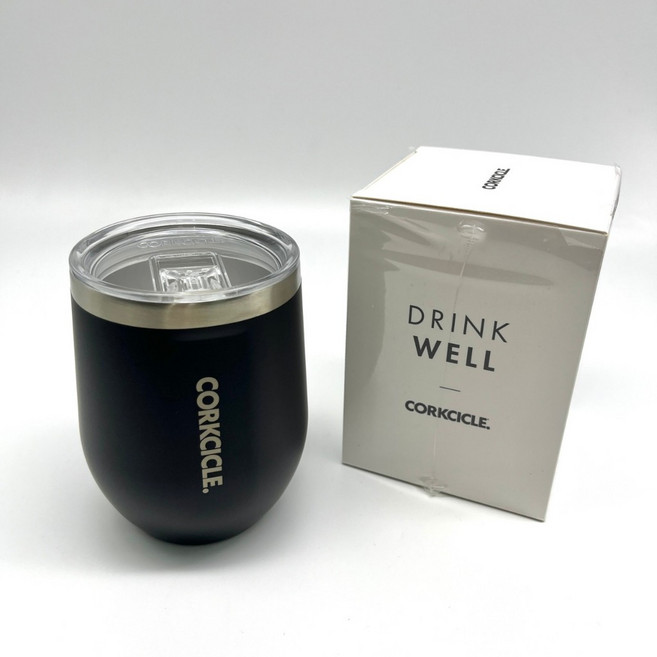 CORKCICLE 三層真空啜飲杯 355ML 霧黑, 1個
