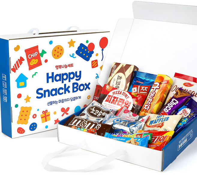 한봄 과자세트 종합 과자 선물세트 과자박스, 1개, 2호 초코송이+구운감자+초코하임