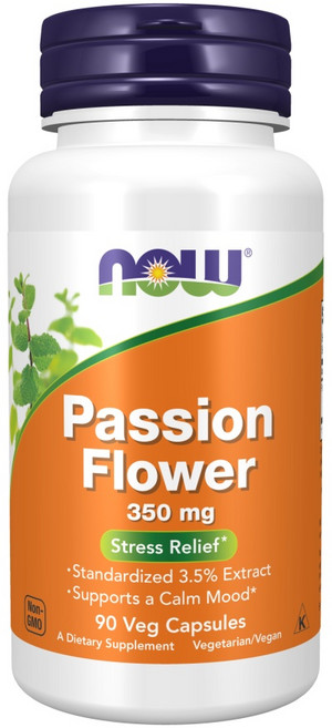 나우푸드 패션 플라워 350mg 베지 캡슐, 90개입, 1개, 90정
