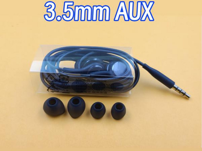 S25 S24 S23 S22 S21 S20 3.5mm 잭 이어폰 이어 버드 Note10 Xiaomi Huawei VIVO 이어폰 용 유형 C 유선 헤드폰, [01] 3.5MM Black