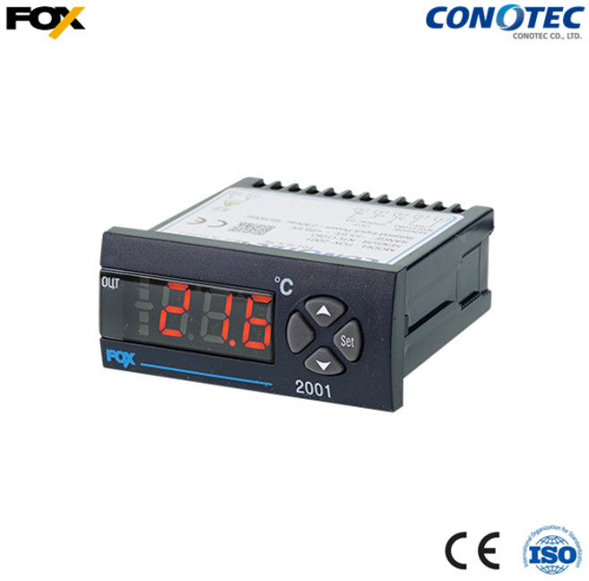 코노텍 디지털 냉난방 온도조절기 FOX-2001 컨트롤러 1채널, 1개