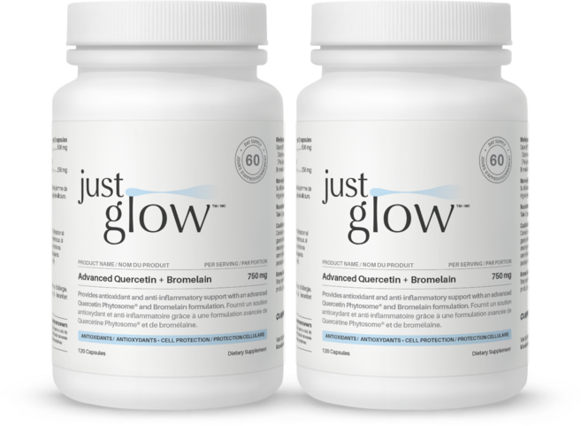 저스트글로우 어드밴스드 파이토좀 퀘르세틴 브로멜라인 750mg, 2개, 120정