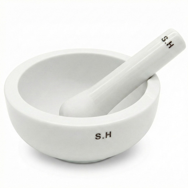 고급형 15cm 삼화제도 국산 유발 유봉 세트 약절구 가루조제용 막자사발 도자기류