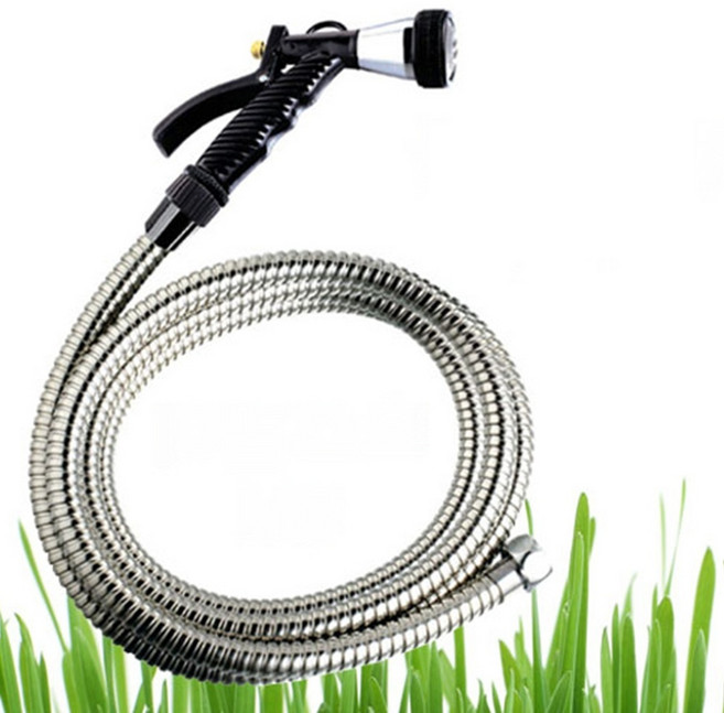 베란다청소호스 화단 욕실 마당 스텐 물호스분사기 5M