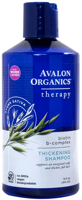 아발론오가닉스 비오틴 B-콤플렉스 테라피 샴푸, 1개, 414ml - 쿠팡