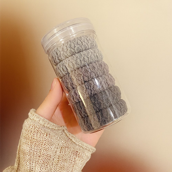 CANCRI 자국안남는 간편보관 곱창 머리끈 (6개)