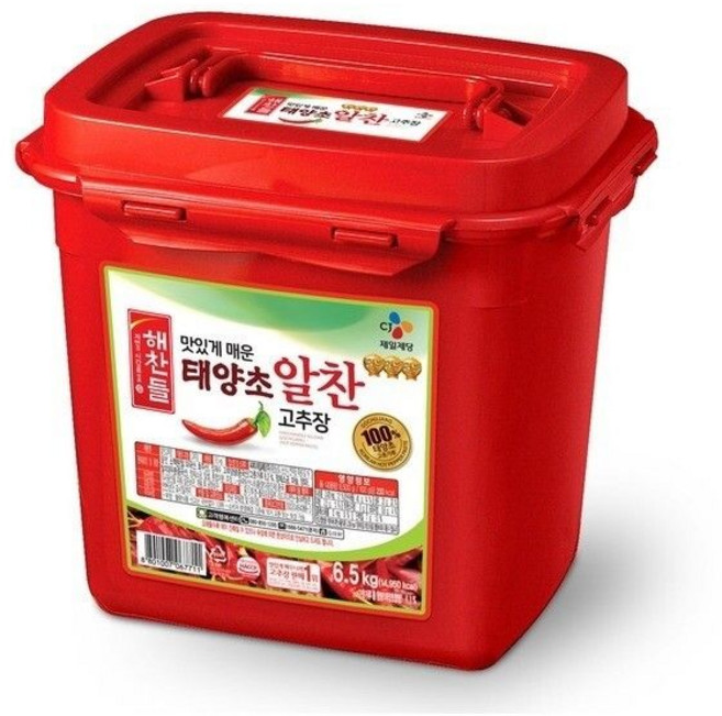 CJ제일제당 해찬들 태양초 알찬 고추장 6.5kg 1개, 1