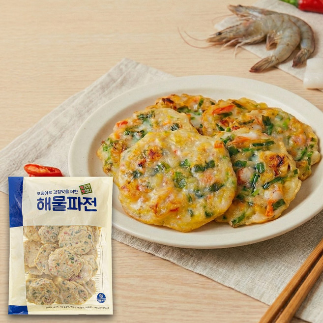 에프원에프앤비 해물파전 냉동 부침개, 1개, 1kg