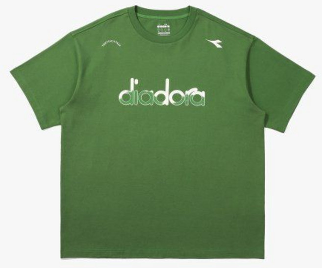 디아도라 diadora 몬텔로 그래픽 티셔츠 OLIVE 반팔 티셔츠