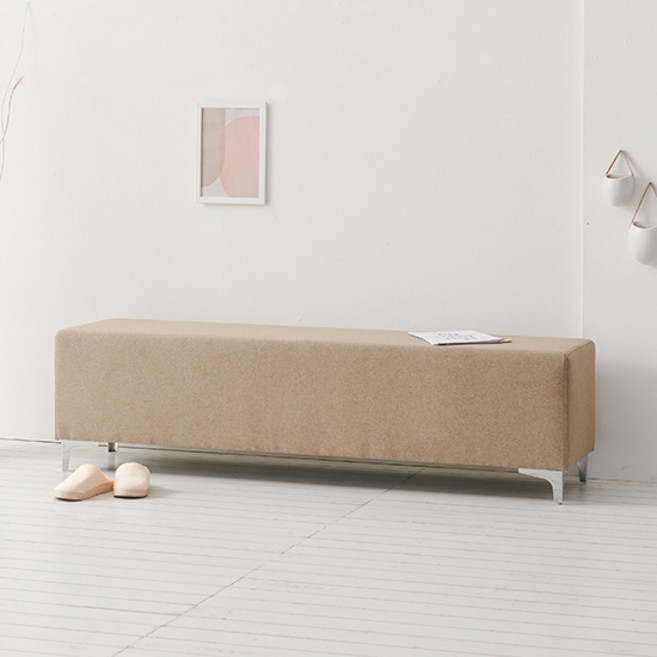 나무뜰 코젯 책장형/수납형 인테리어 벤치 소파, 코젯 1600 모던 패브릭 벤치 소파 SRS023C, 브라운