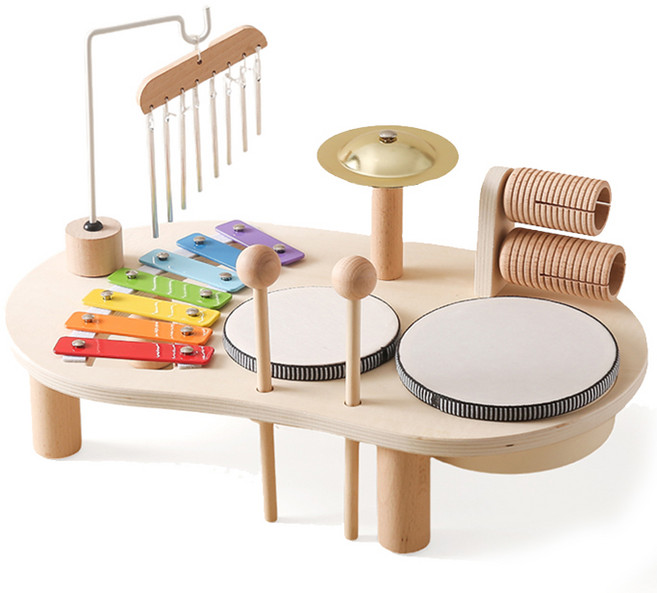밝은 소리 벤치 악기놀이 세트, 혼합색상, 1개