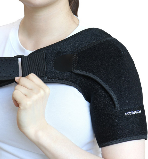 혁선생 의료용 어깨보호대 남여공용 회전근개 압박 아대 Delto H-01, Black, 1개