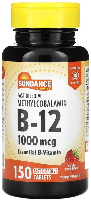 아이허브 빠른 용해 메틸코발라민 B-12 천연 베리 1000mcg 빠른 용해 정제 150정, 1개 - 쿠팡