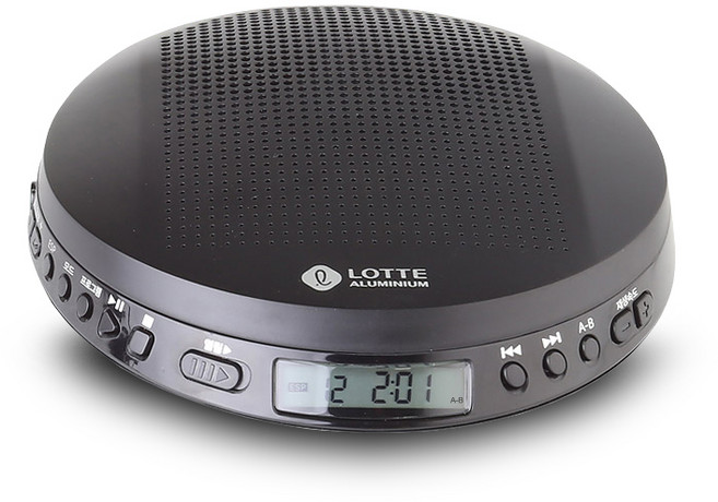 [롯데] 핑키-170 휴대용 CD플레이어 MP3CD재생 / 구간반복기능 / 어댑터 포함 / 유선 리모컨 포함 / 이어폰&내장 스피커 청취 가능 /, 핑키-170 블랙, 핑키-170 휴대용 CD플레이어(블랙)