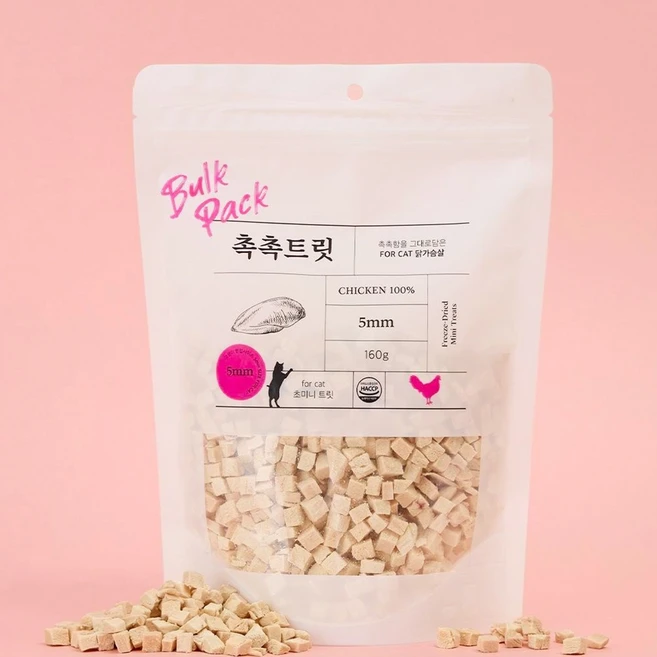 촉촉트릿 초미니트릿 고양이 동결건조 간식, 닭, 160g, 1개 - 쿠팡