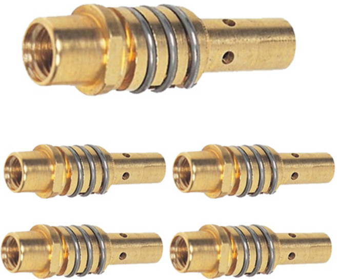 제이식 용접기 M100 부속품 악세사리 팁홀더 노즐 미그팁 와이어 논가스 용접부품, 1세트, 미그홀더5개