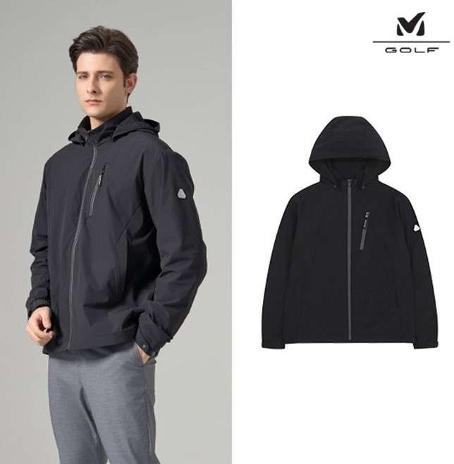 밀레골프 26SS 남성 스프링 우븐재킷