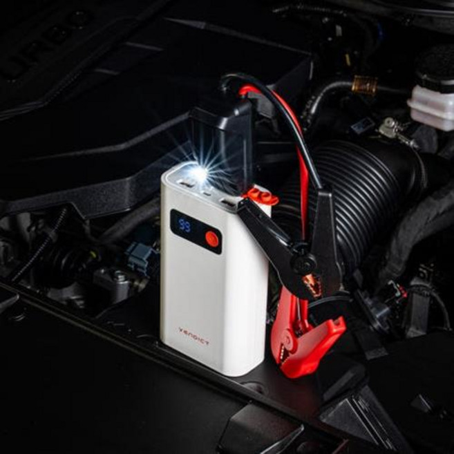 벤딕트 점프 스타터 스타트 자동차 방전 배터리 충전 오토바이 14800mAh, 1개