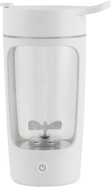 ELEANOR 電動攪拌杯 Tritan材質 Type-C充電 便攜防漏 蛋白粉奶昔適用, 奶油白, 1, 650ml