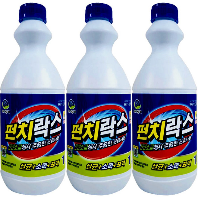 하루그린 살균 표백 청소 펀치락스, 3개, 1L