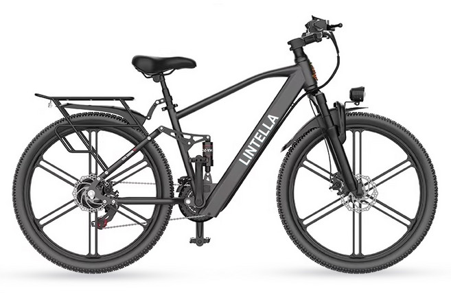 린텔라 전기자전거 파스 배달 고출력 26인치 21단 400W PAS 로드 전동 자전거, RS5 블랙 일체휠, 스틸
