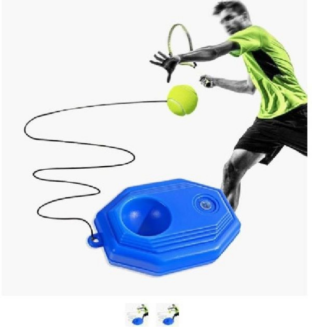 1인용 테니스 연습 도구 셀프 트레이닝 리턴볼 홈 트레이닝, 1개, 테니스연습기