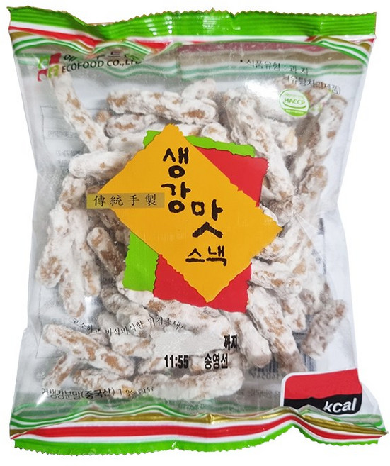 에코푸드 생강맛스낵 120g, 1개