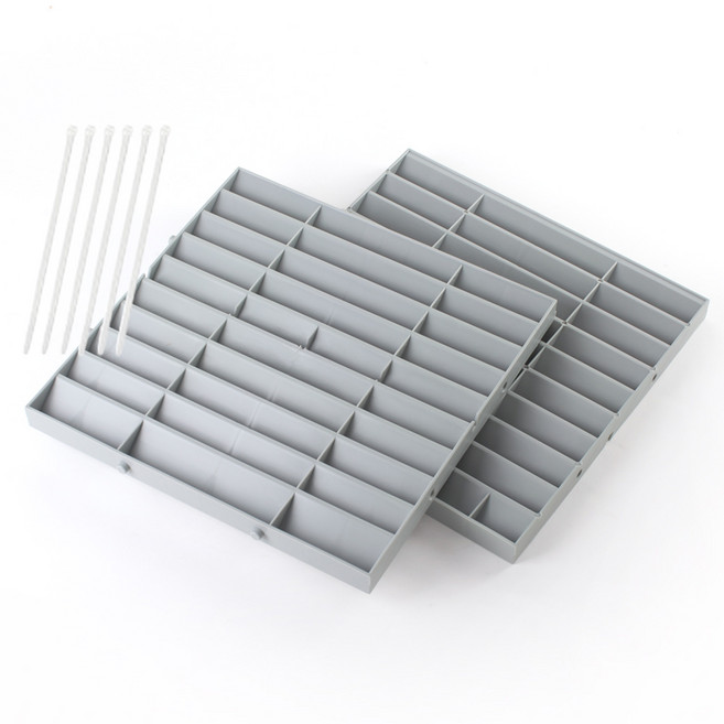 애드라이프 방범창 창문가리개 그레이, 2p, 1개