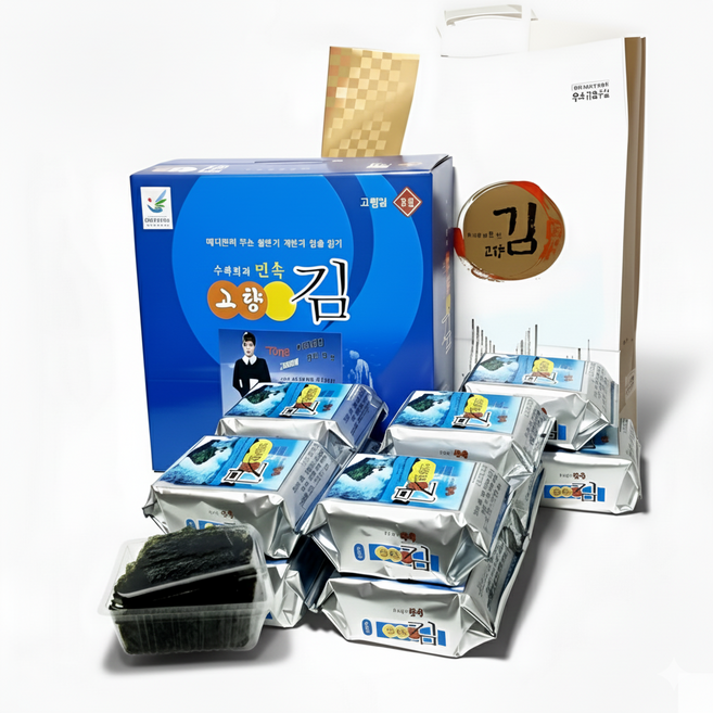 국내산 민속 고향김 김선물세트 식탁용, 2세트, 15g