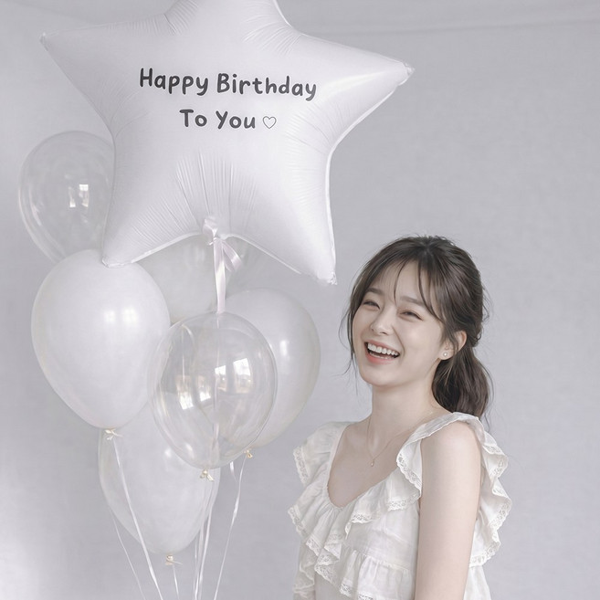 32인치 대형 별 풍선 생일 축하 가랜드 세트, 1세트, 32인치 별 세트