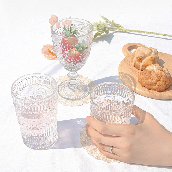 품격있는 혼술 소확행 빈티지 크리스탈잔 위스키글라스 3종 (온더락 하이볼 고블렛), 온더락, 1개