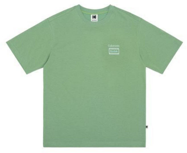 [백화점판] 코닥 인싸템 (정상가 : 69 000원) 브리즈 라이트 컬러라마 반팔 티셔츠 GREEN
