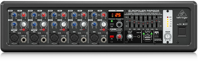 베링거 PMP550M 파워드 믹서 앰프 500W